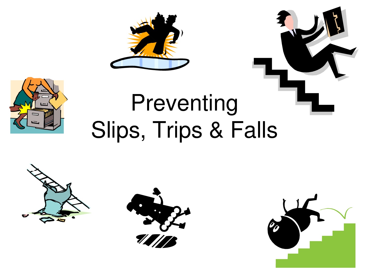slips trips and falls hazards in the workplace ppt